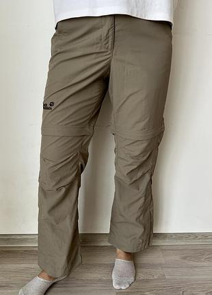 Женские трекинговые брюки-трансформеры jack wolfskin