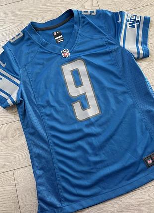 Спортивна футболка чоловіча nike detroit lions метью стаффорд №9 синя