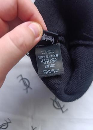 Шапка stüssy big stock cuff beanie 5