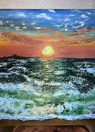 Авторстка картина «ocean sunset»