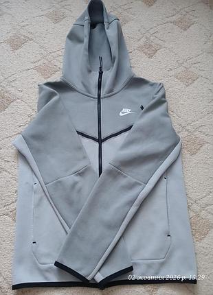 Кофта чоловіча nike tech fleece сіра