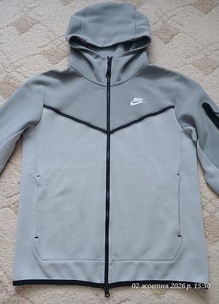 Кофта чоловіча nike tech fleece сіра 2
