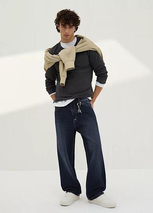 Джинси чоловічі bershka baggy сині 38 розмір