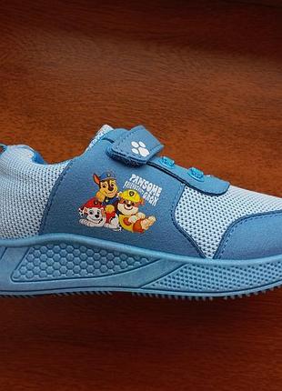 Кросівки nickelodeon paw patrol оригінал нові розмір 25, 26, 27, 29, 30 на липучці сині