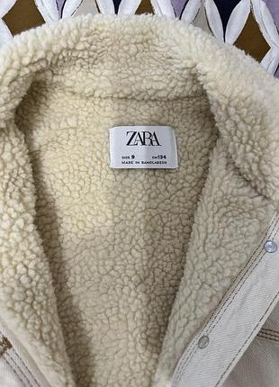Дитяча тепла куртка zara, розмір 134 2