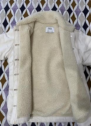 Дитяча тепла куртка zara, розмір 134 7