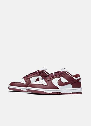 Кроссовки женские nike dunk low bordeaux 2