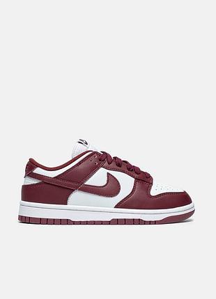 Кроссовки женские nike dunk low bordeaux