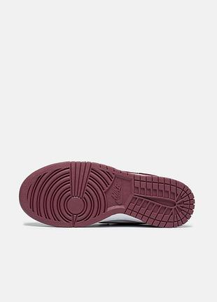 Кроссовки женские nike dunk low bordeaux 8