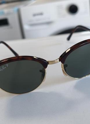 Сонцезахисні окуляри унісекс ray ban clubround classic з поляризацією