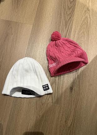 Шапка жіноча billabong біла та рожева
