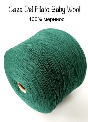 Пряжа дитячий меринос . casa del filato baby wool . італія