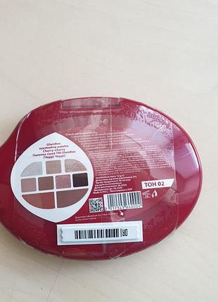 Glambee cherry eyeshadow palette 02 палетка теней 4