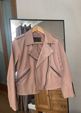 Шкіряна класична косуха all saints fern leather biker jacket