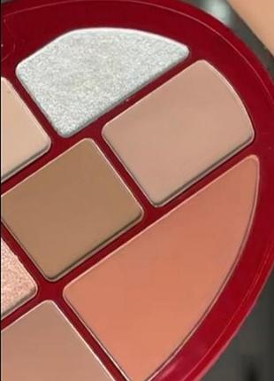 Glambee cherry eyeshadow palette 02 палетка теней 6