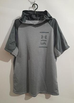 Мужская спортивная худи / футболка с капюшоном under armour р. xl
