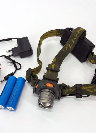 Портативний налобний ліхтарик bailong bl 1505-602b sensor, перезарядний налобний ліхтар head lamp ox-29