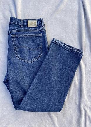 Вінтажні чоловічі джинси lee w30 l30 прямі regular fit