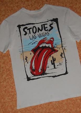 Футболка the rolling stones/stones las vegas/oversize/рок мерч
