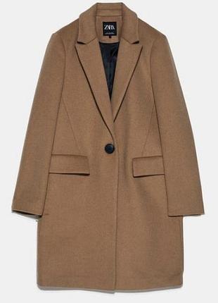 Пальто жіноче zara коричневе