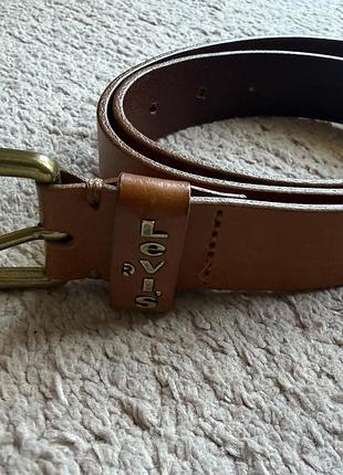 Ремінь levi’s коричневий шкіряний 75/30