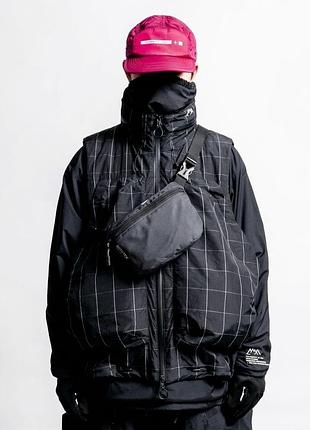 Upcycling сумка the north face gore-tex pro бананка через плечо salomon треккинговая