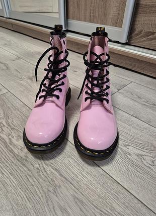 Женские кожаные ботинки dr. martens 1460 patent leather,39 размер