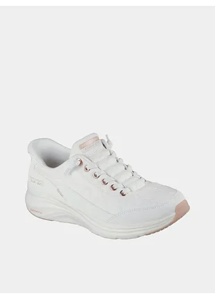 Белые женские демисезонные кроссовки | skechers contour foam cozy fit