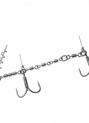 Стингер daiwa prorex screw-in swivel assist stinger l 20-30cm 31.7kg #3/0, #2/0 1pc (15419-630)