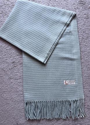 Шарф-палантин blended cashmere світло-сірий 70×200 см