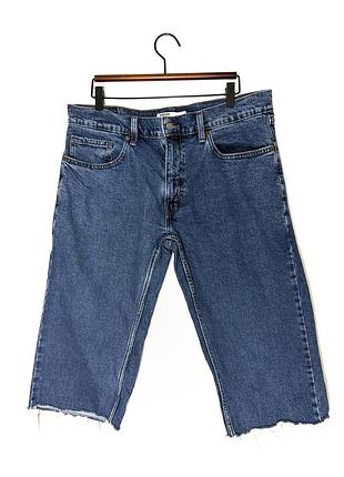 Джинсові подовжені шорти levis signature