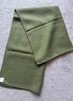 Шарф жіночий linen tales оливковий лляний 70x240 см