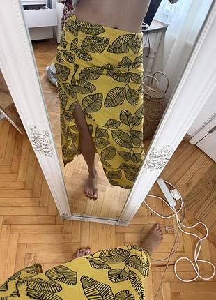 Спідниця zara лляна, розмір m