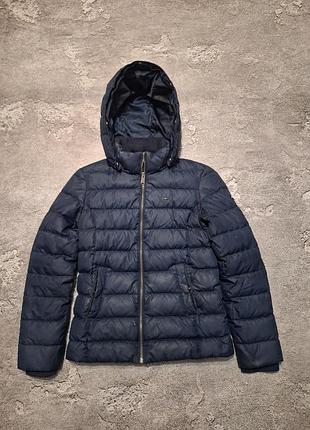 Жіночий пуховик / куртка tommy hilfiger / tommy jeans (s) з капюшоном