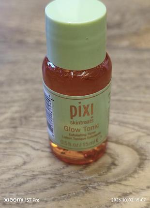 Отшелушивающий тоник для лица с гликолевой кислотой pixi glow tonic exfoliating toner 15 мл
