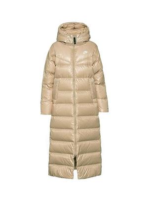 Зимний термо пуховик nike sportswear therma- fit hemp/white.