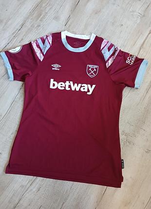 Футбольная футболка west ham united home shirt 2022/23 | official umbro size l
