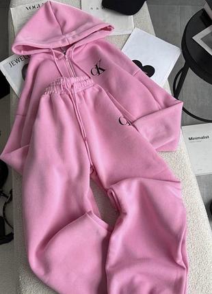 Жіночий спортивний костюм calvin klein рожевий, розмір 42-44