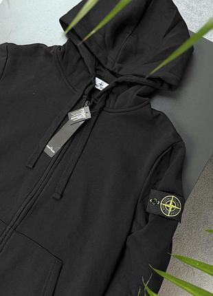 Чоловіче худі stone island чорне 3