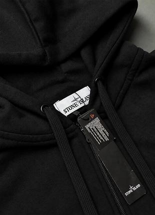 Чоловіче худі stone island чорне 6