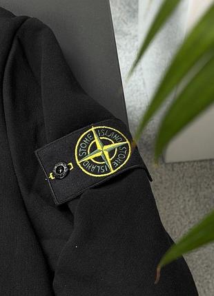 Чоловіче худі stone island чорне 4