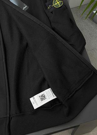 Чоловіче худі stone island чорне 7