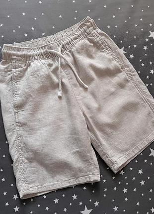 Шорти на хлопчика з сумішевого льону  h&m