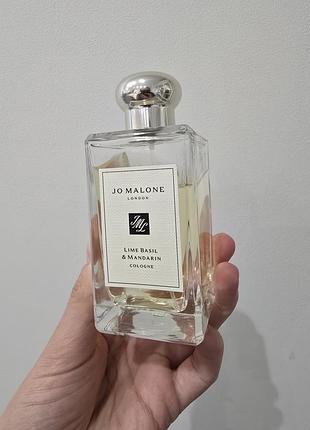 Туалетна вода jo malone lime basil & mandarin cologne 80 мл