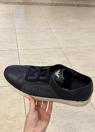 Чоловічі кеди armani сині, розмір 44-44,5, довжина устілки 29 см