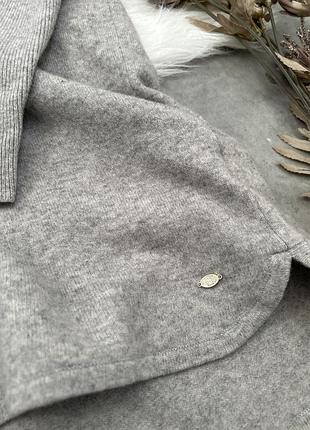 Кашемір вовна сірий светр massimo dutti s 2