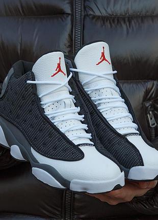Чоловічі кросівки air jordan retro 13 black flint
