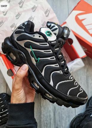 Nike air max plus tn black silver green 2