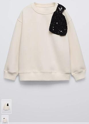 Світшот з бантиком zara 152р на дівчинку 11-12років
