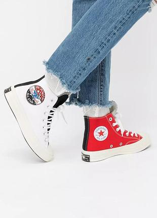Converse chuck 70 hi 'logo play  женские кроссовки-кеды высокие